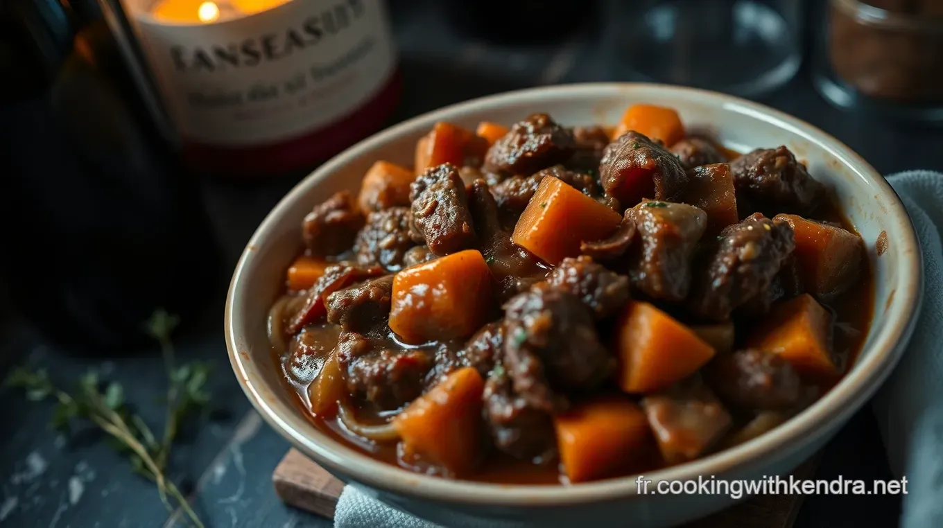 Recette Semaine: Boeuf Bourguignon Classique et Réconfortant Boeuf Bourguignon Semaine: Un Classique Convivial