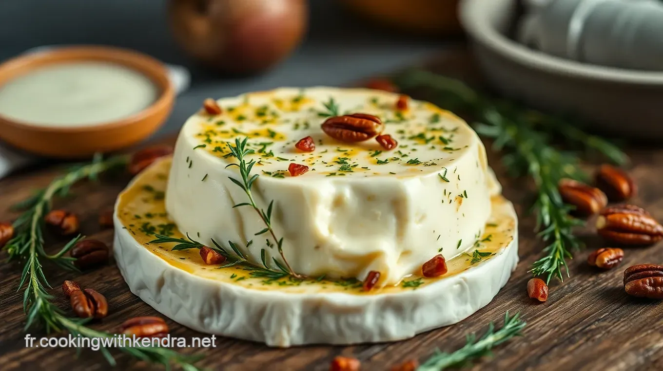Camembert Rôti aux Herbes : Mon Recette Facile et Savoureuse Camembert Rôti aux Herbes et aux Noix