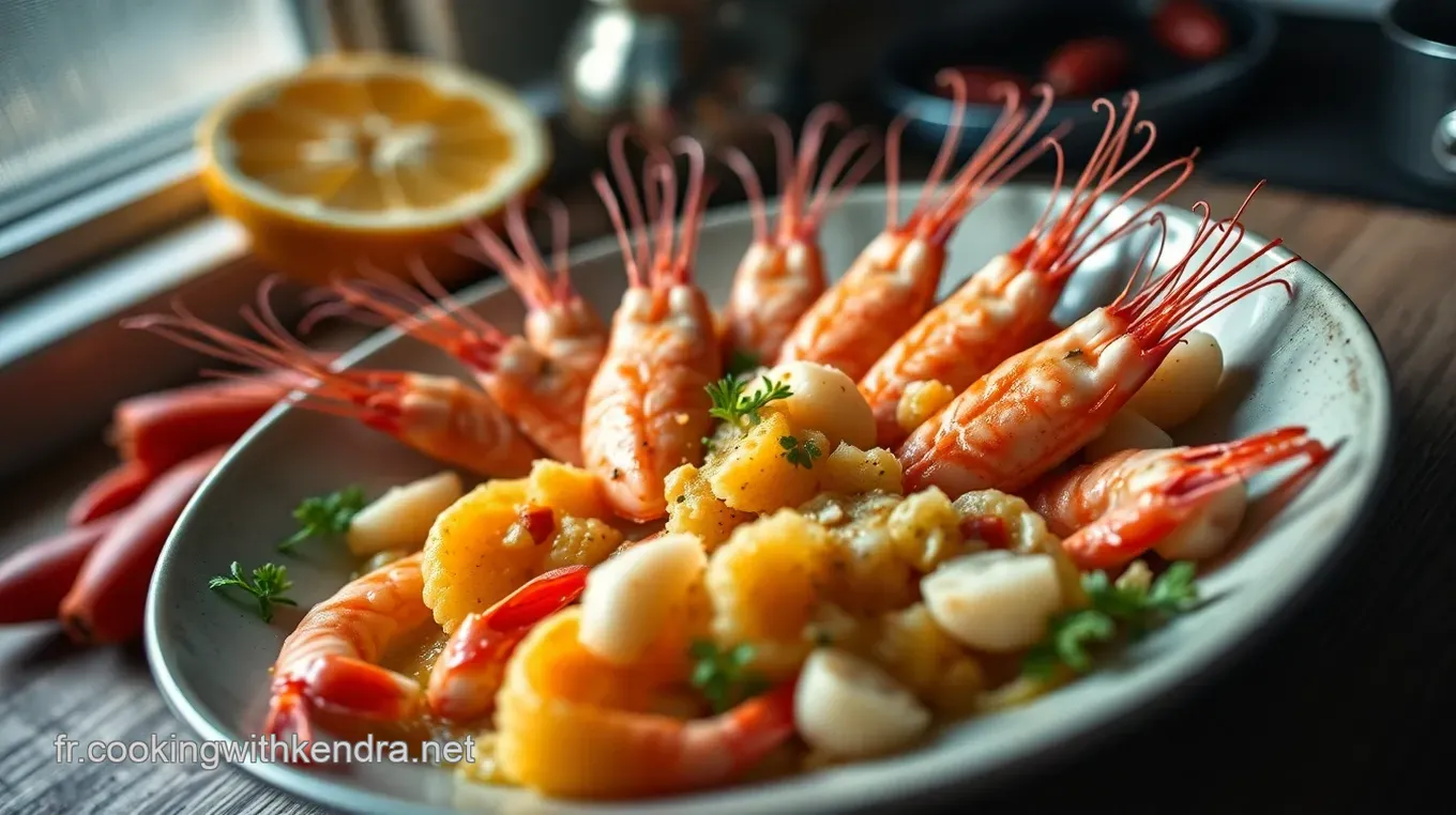 Recette Crevette : Délicieuses Crevettes à l' Ail et au Citron Crevettes à l' Ail et au Citron : Un Voyage de Saveurs !