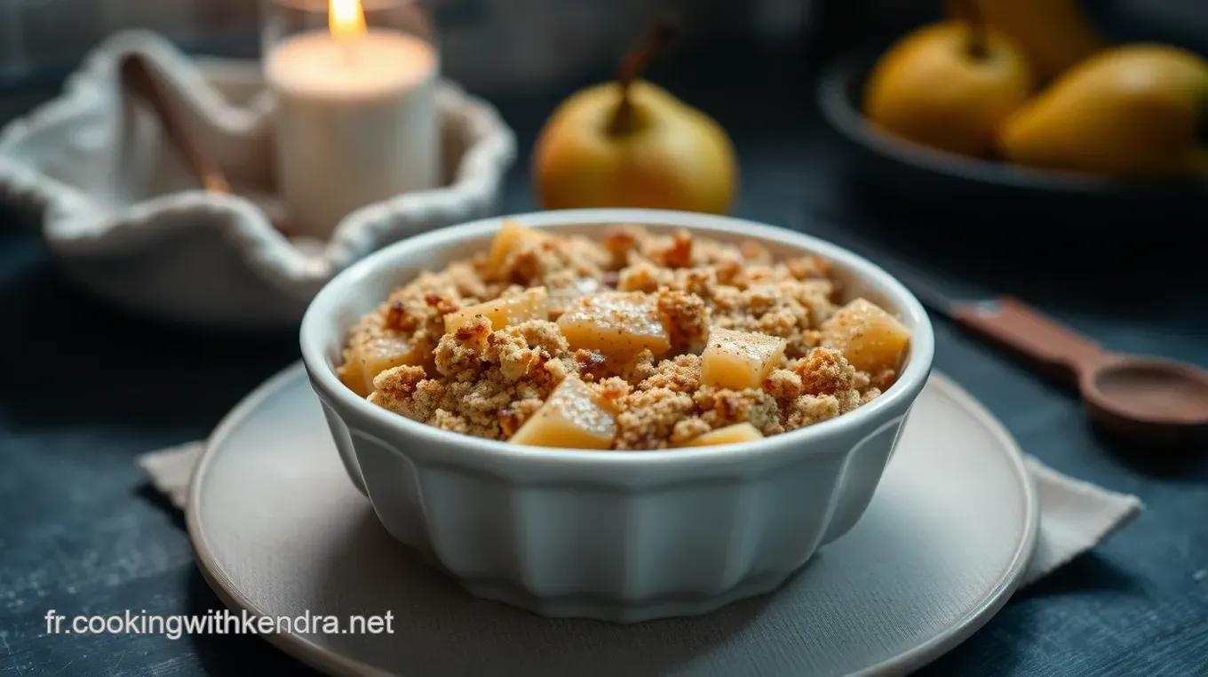 Crumble Pomme Poire: Le Dessert Réconfortant de l' Automne à Partager Crumble Pomme Poire: Un Délice à Partager