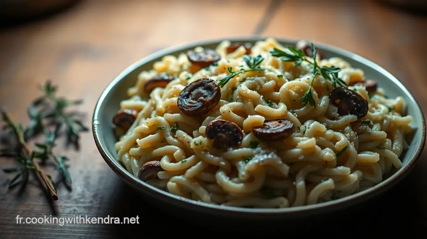 Recette Orzotto crémeux aux champignons et herbes fraîches Orzotto crémeux aux champignons et aux herbes fraîches