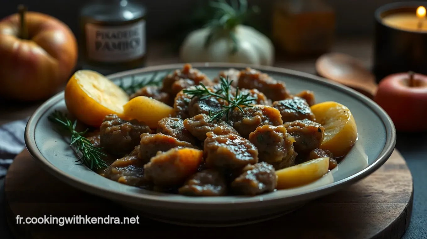 Recette Pintade Rôtie aux Pommes et Calvados - Un Délice Familial Pintade Rôtie aux Pommes et Calvados