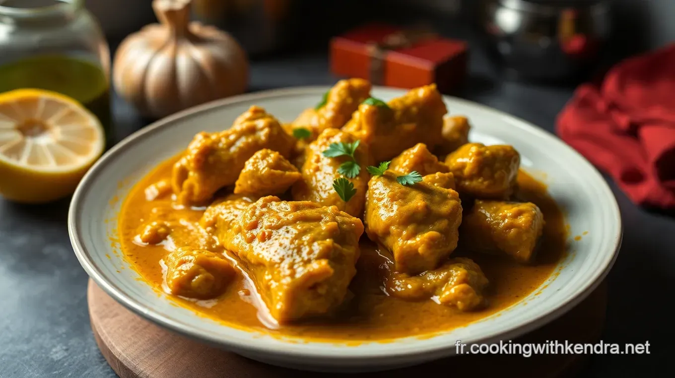 Poulet Curry Crémeux : Une Recette Savoureuse et Réconfortante Poulet Curry Crémeux à la Française