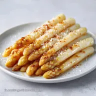 Asperges Blanches Po&ecirc;l&eacute;es au Beurre