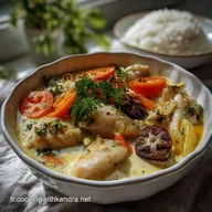Recette de Blanquette de Poissons au Lait de Coco et Curry Rapide