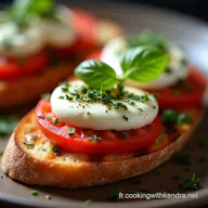 Bruschetta la burrata servie sur pain grill&eacute; Ma recette ensoleill&eacute;e