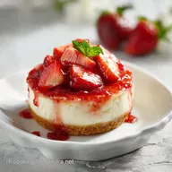 Cookies Cheesecake &agrave; la Fraise Fondant en 42 Minutes