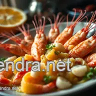 Recette Crevette : D&eacute;licieuses Crevettes &agrave; l'Ail et au Citron