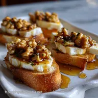 Recette De Crostini Au Brie Miel Noix Ap&eacute;ro Facile Et Rapide
