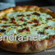 Flammekueche : la d&eacute;licieuse tarte flamb&eacute;e alsacienne &agrave; partager