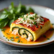 Recette de Flan de Courgettes au Saumon Fum&eacute; et Parmesan