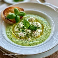 Gaspacho Courgette Concombre Ch&egrave;vre en 15 Minutes