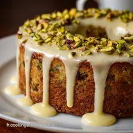 G&acirc;teau &agrave; la pistache Le classique moelleux au gla&ccedil;age Mascarpone
