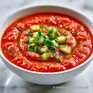 Gazpacho Tomate Concombre Poivron pour 4