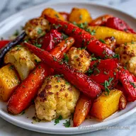 L&eacute;gumes R&ocirc;tis &agrave; l'Huile de Coco pour 4
