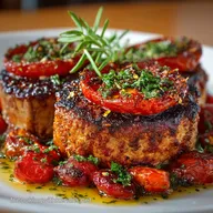 M&eacute;daillons de Filet de B&oelig;uf &agrave; la Cro&ucirc;te de Lard et Tomate Recette Facile