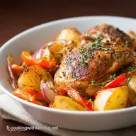 Poulet aux poivrons et pommes Le mijot&eacute; proven&ccedil;al r&eacute;confortant