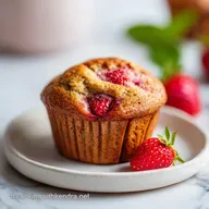 Muffin Fraise Banane Sun Kissed avec une Touche Surprise: 37 Minutes