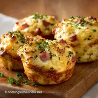 Muffins Moelleux au Jambon de Dinde et au Fromage Parfaits pour lAp&eacute;ro
