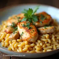 One Pot Orzo P&acirc;tes au Poulet Cr&eacute;m&eacute; Pr&ecirc;t en 30 Min