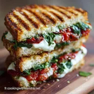 Panini Tomate Mozzarella &Eacute;pinards Croustillant Filant et Pr&ecirc;t en 18 Min