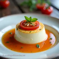 Panna Cotta Sal&eacute;e Tomate Provence dans votre Verrine