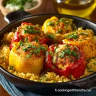Paprikas Farcis au Riz Rouge La recette familiale rustique et saine