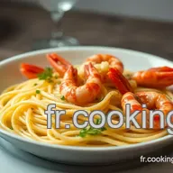 P&acirc;tes aux Crevettes &agrave; l'Ail et au Beurre Citronn&eacute; : Mon Plat Pr&eacute;f&eacute;r&eacute;