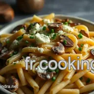 P&acirc;tes Boursin Cr&eacute;meuses aux &Eacute;pinards et Champignons - Recette Facile