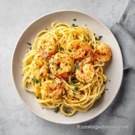 Recette de P&acirc;tes aux Crevettes en 15 Min