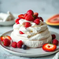 Pavlova Fruit Rouge: Un D&eacute;lice Crousti-Fondant! ✨