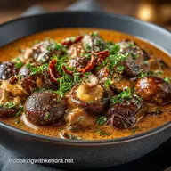 Recette Pilzgulasch Hongrois Cr&eacute;meux Gulasch de Champignons