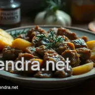 Recette Pintade R&ocirc;tie aux Pommes et Calvados - Un D&eacute;lice Familial