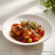 Poulet Basquaise &agrave; la fa&ccedil;on de Cyril Lignac pour 4 Servings