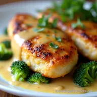 Filets de Poulet au Brocoli en Sauce Fromag&egrave;re Cr&eacute;meuse et L&eacute;g&egrave;re