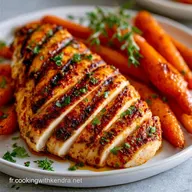 Poulet Grill&eacute; Aux L&eacute;gumes en 40 Minutes