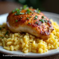 Poulet au Miel et &agrave; la Moutarde avec Riz Recette Facile et R&eacute;confortante