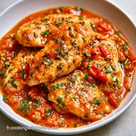 Poulet Tomates Herbes : Sauce Nappante