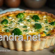 Recette Quiche au Brocoli et Fromage de Ch&egrave;vre: Facile et Savoureuse