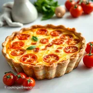 Ma D&eacute;licieuse Quiche au Thon et Tomates Facile