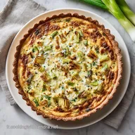 Recette Quiche Aux Poireaux pour 6 Portions