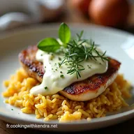 Le Meilleur Riz avec Sauce Fromage Frais et Viande Hach&eacute;e