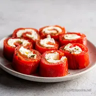 Roul&eacute; Ap&eacute;ritif Tomate Ch&egrave;vre Frais: Moelleux