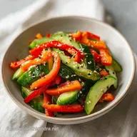 Salade Concombre Poivron : Une Recette Croquante pour 4 Servings
