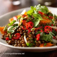 Salade de lentilles orientale Fra&icirc;cheur et &eacute;pices rapides