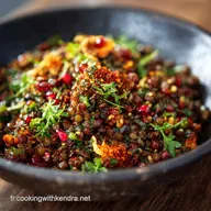 Orientalischer Linsensalat La recette vegan facile et pleine de sumac