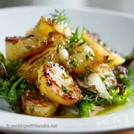 Salade de Pommes de Terre Recette Ti&egrave;de Lyonnaise Vinaigrette de Chef