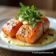 Saumon &agrave; la Sauce Cr&egrave;me et Ciboule Recette Rapide et &Eacute;l&eacute;gante