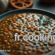 Soupe de Lentilles Corail aux &Eacute;pices Douces : Un R&eacute;confort d'Hiver