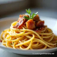 Spaghetti aux Choux de Bruxelles R&ocirc;tis Pancetta Croustillante